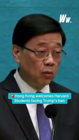 Hong Kong welcomes Harvard Students facing Trump’s ban. #harvard #trump #ban 