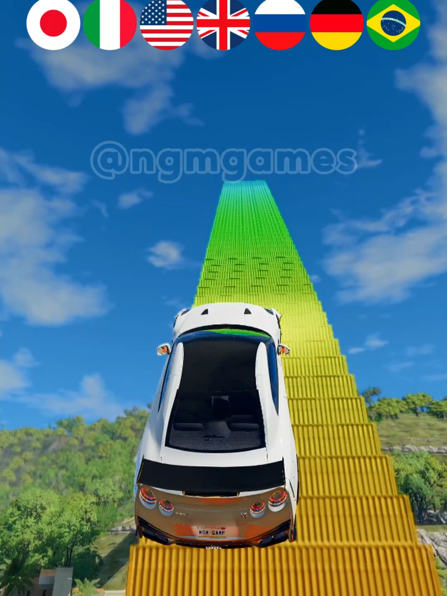 O desafio ficou mais alto. Qual país vai até o topo? 🧐 #ngmgames #carros #gaming #jogos #gamingcommunity #games #gameplay #simulador