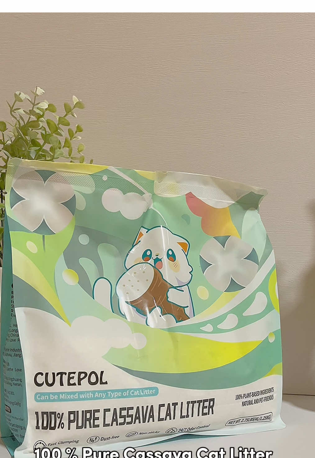 Next video kita tunjuk clumping dia macam mana. So korang boleh try beli kat anak bulus korang jugakk 🥳🐱  #catlitter #cutepol #cutepolcatlitter #kucing #sibulus #anakbulus #catlitter #pasirkucing 