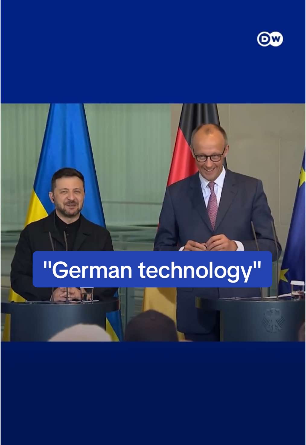 German Chancellor Friedrich Merz suffered some embarrassing technical issues during a joint press conference with Ukraine's President Volodymyr Zelenskyy. Merz blamed 
