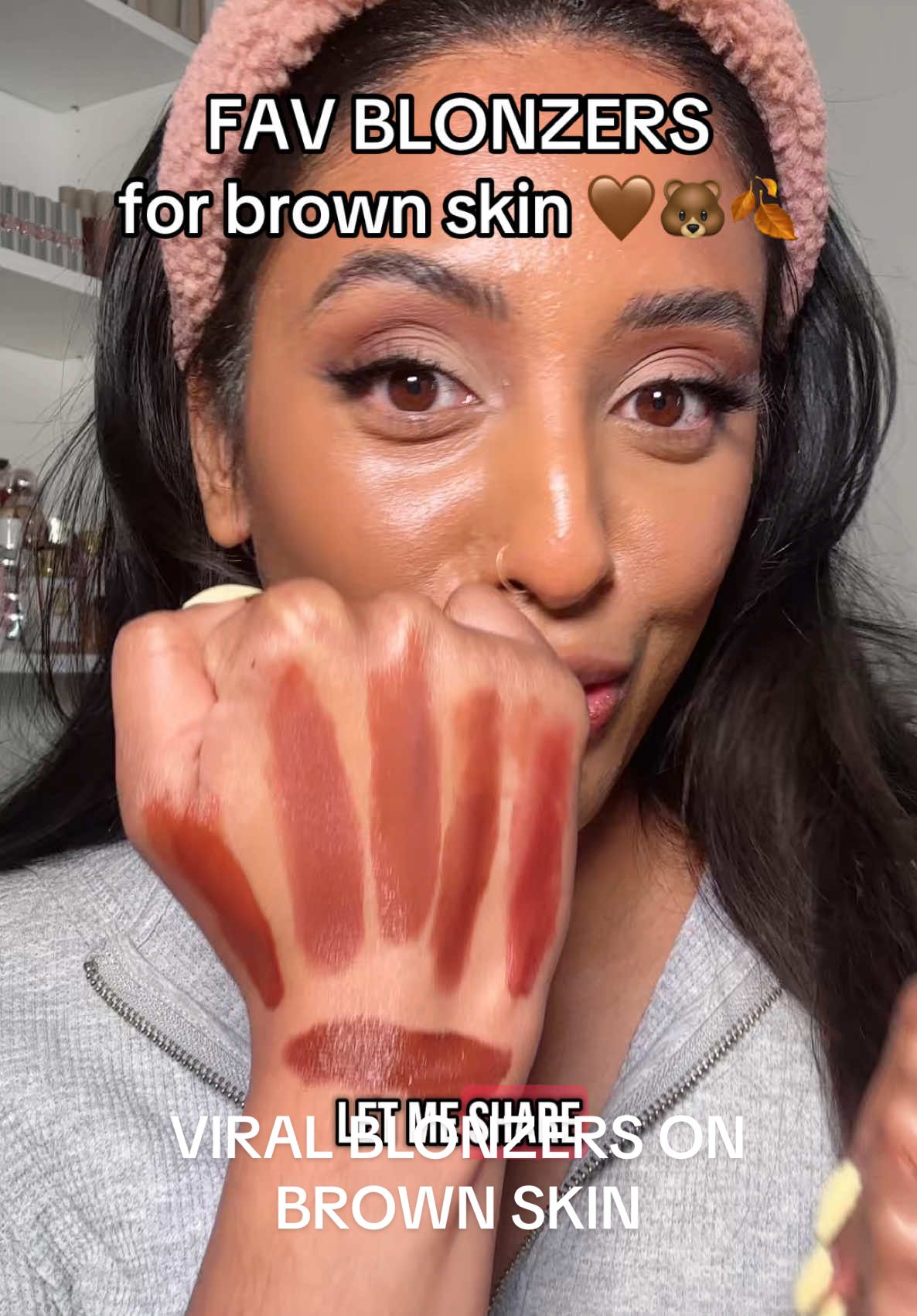 Blonzer Guide for Brown skin 🤎🍂  @Saie @r.e.m. beauty @rhode skin @Haus Labs by Lady Gaga @Patrick Ta Beauty @maccosmetics  #blonzer #blush #brownblush #brownskin #brownskinbeauty #BeautyReview #fyp 