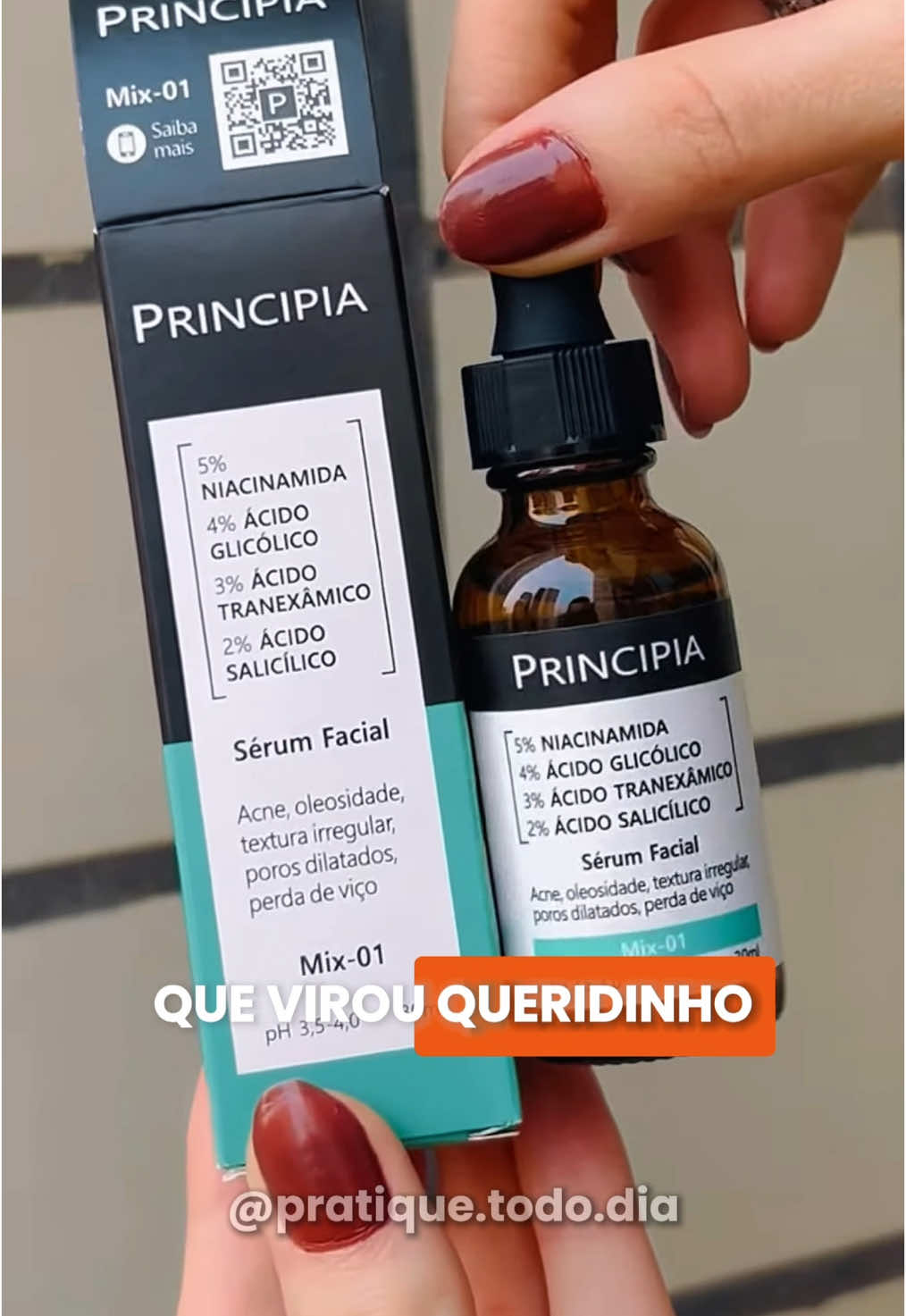 O sérum mais falado da Principia está com desconto na TikTok Shop! Mix-01 combina niacinamida, ácido glicólico, tranexâmico e salicílico — tudo pra tratar cravos, espinhas, oleosidade e textura. Entrega rápida, frete grátis e preço justo. Clica no link do vídeo e garante o seu antes que acabe! #serumfacial #principia #principiaskincare #autocuidado #skincare 