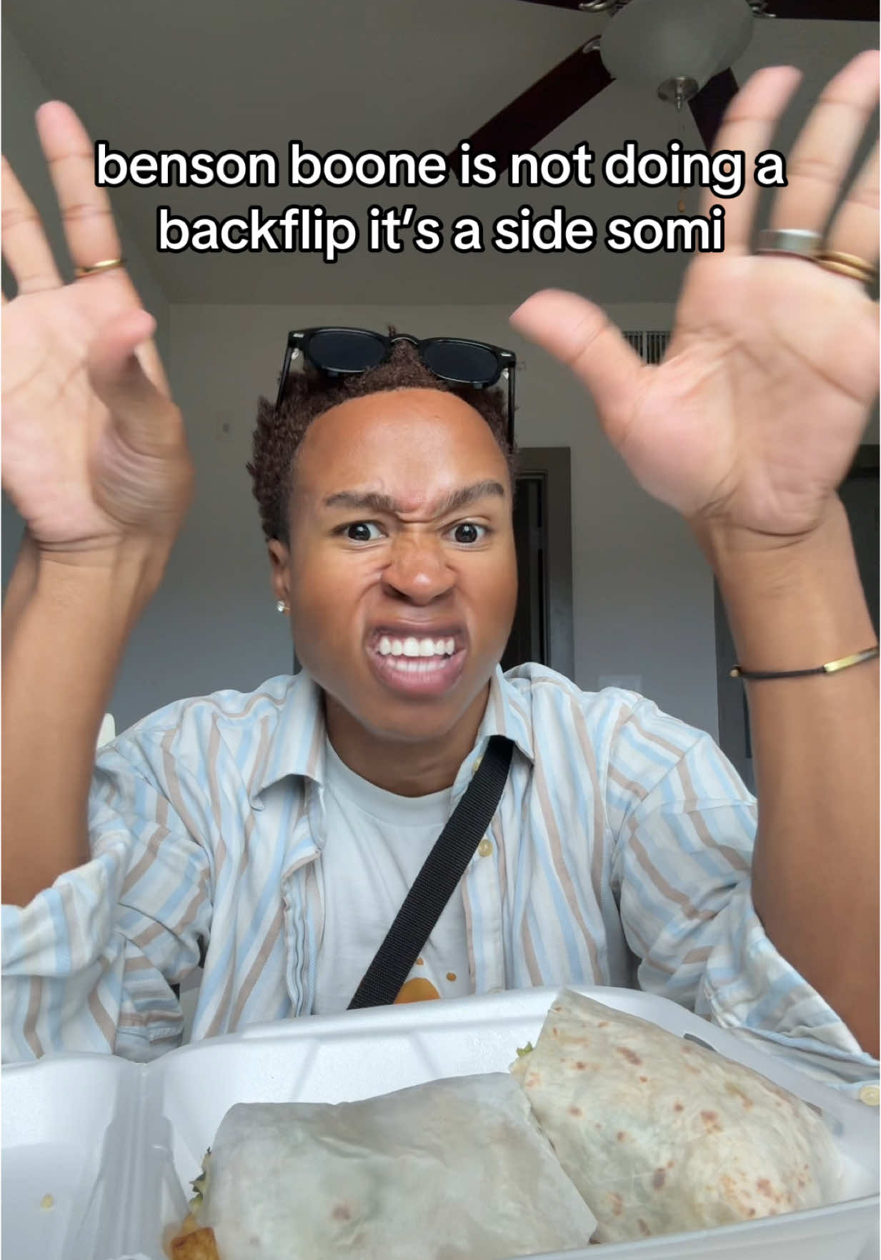 sorry to burst your bubble :( #bensonboone #backflip #gymnastics #fyp 