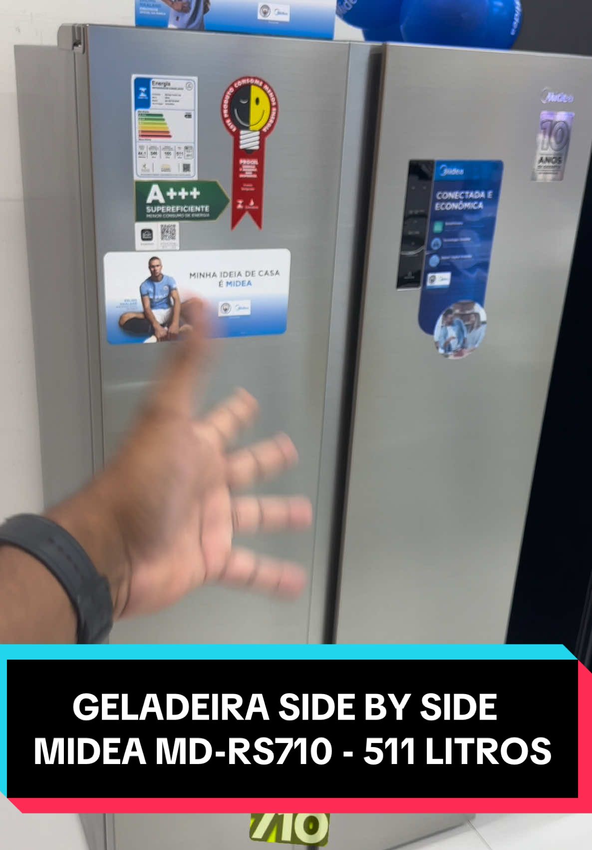 GELADEIRA MIDEA MD-RS710 de 511 LITROS #geladeiras #geladeira #refrigerador #refrigeradores #sidebyside #nandaotexplica #nandaomkt #tiktok_india #tiktokviral #tiktoknews #tik_tok 