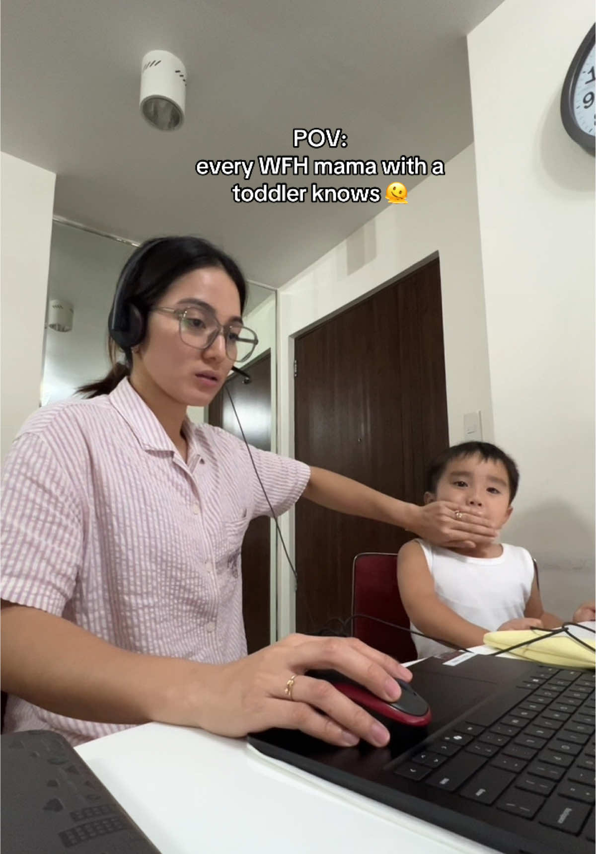 eksena palagi eh 😖🤣 #fyp #foryou #wfhmama #wfhlife #wfhmom #fulltimemama #fulltimemom #boymom #boymomlife 