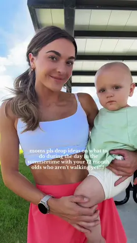 We currently walk to a park every day and play in the grass but I need more ideas!!! #fyp #MomsofTikTok #momlife #momsofbabies 