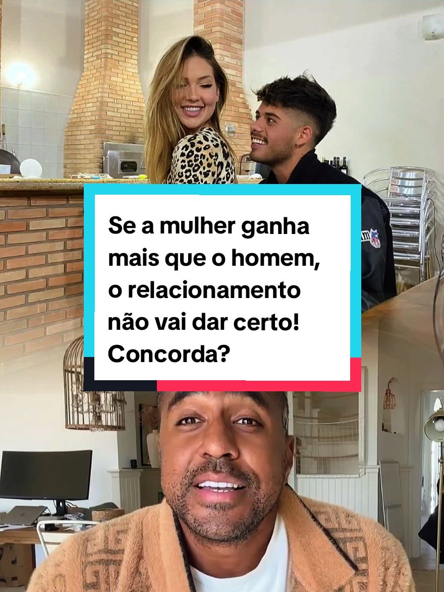 Se a mulher ganha mais que o homem, o relacionamento não vai dar certo! Concorda? #raiamsantos #virginia #zefelipe #separacao 