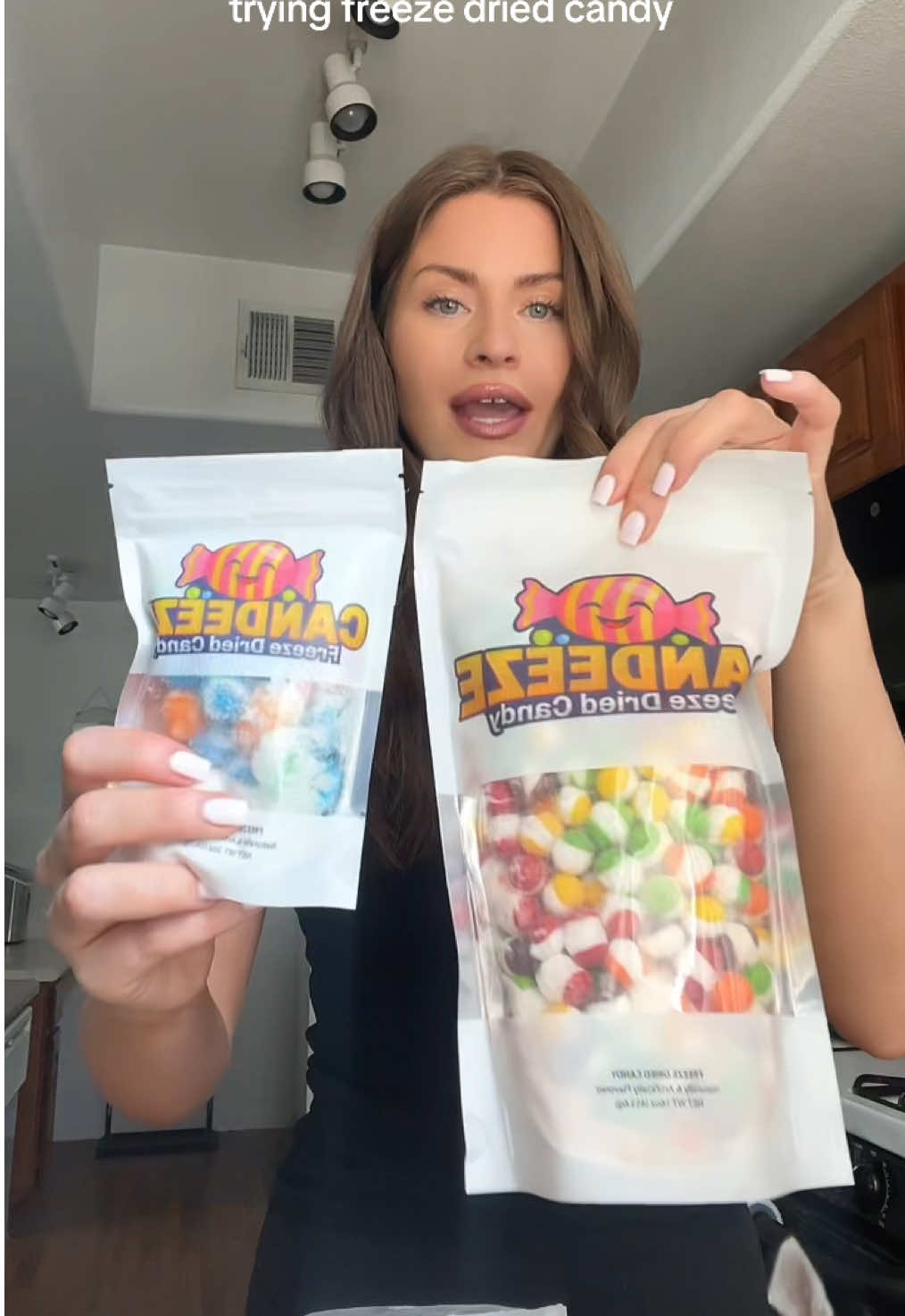 Trying freeze dried candy #freezedriedcandy #candy #bigcrunch 