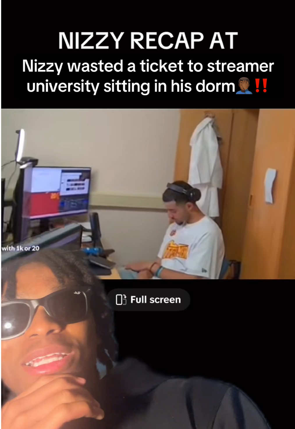 Nizzy university  #kaicenatclips #streameruniversity #streamersoftiktok #zoespencer 