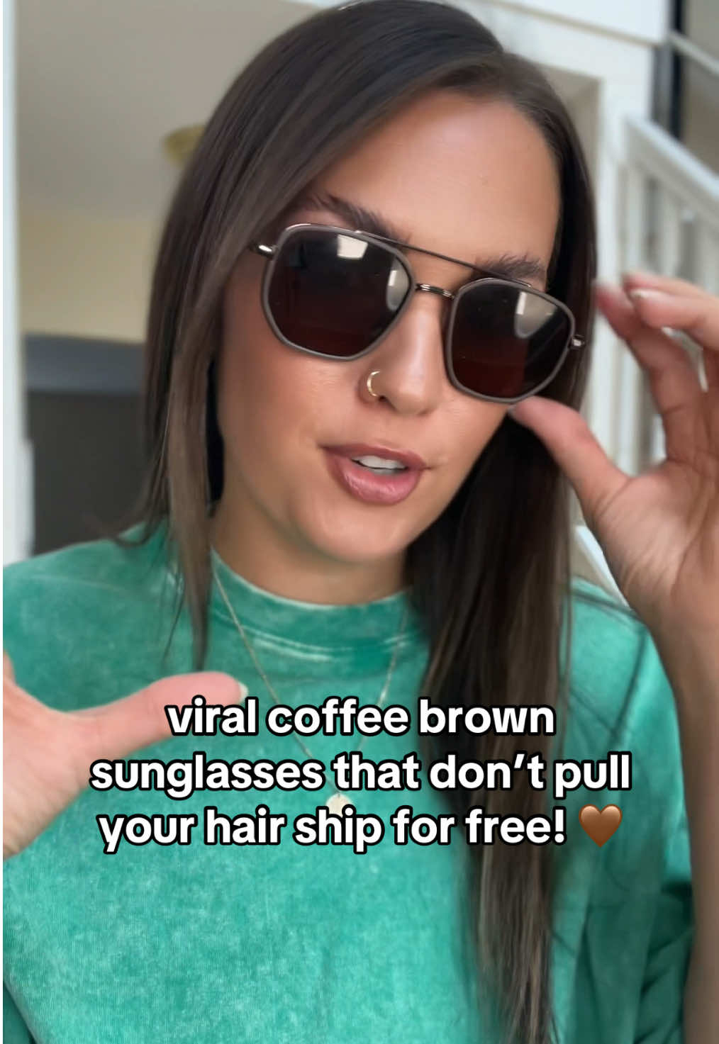 Replying to @MamaWebster these are my fav sunglasses EVER & we love free shipping 👏🏼 @VibeVault #sunglasses #womenssunglassses #aviators #cutesunglassses #tiktokshopfinds 