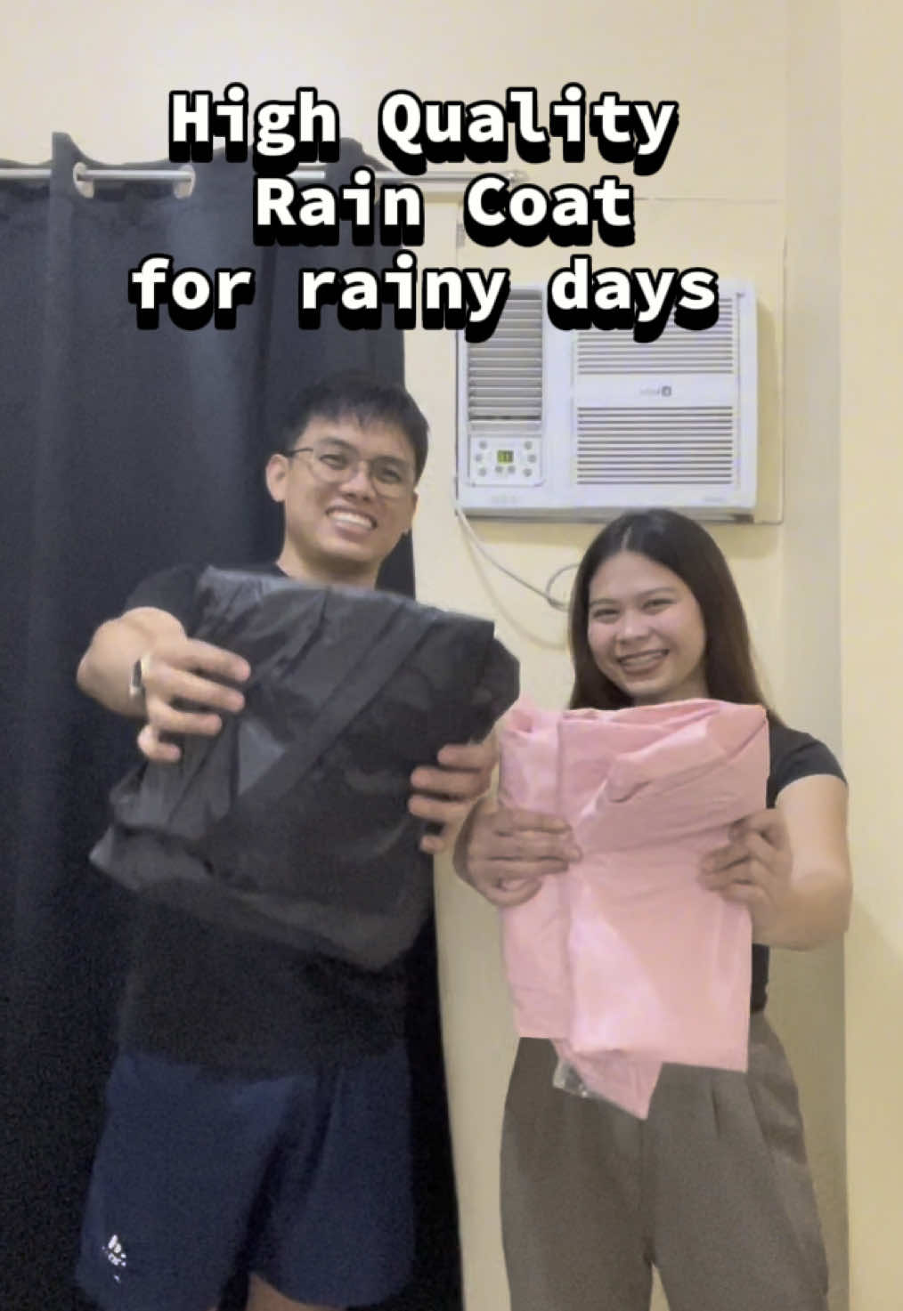 Good quality yet aesthetic Rain Coat this Rainy Season ⛈️ #longride #couple #rainydays #foryou 