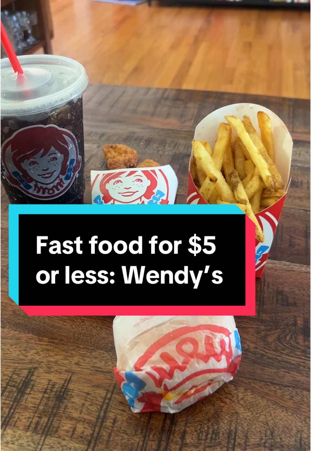 National burger day and we are CELEBRATING with a deal! #wendys #fastfood #fyp 