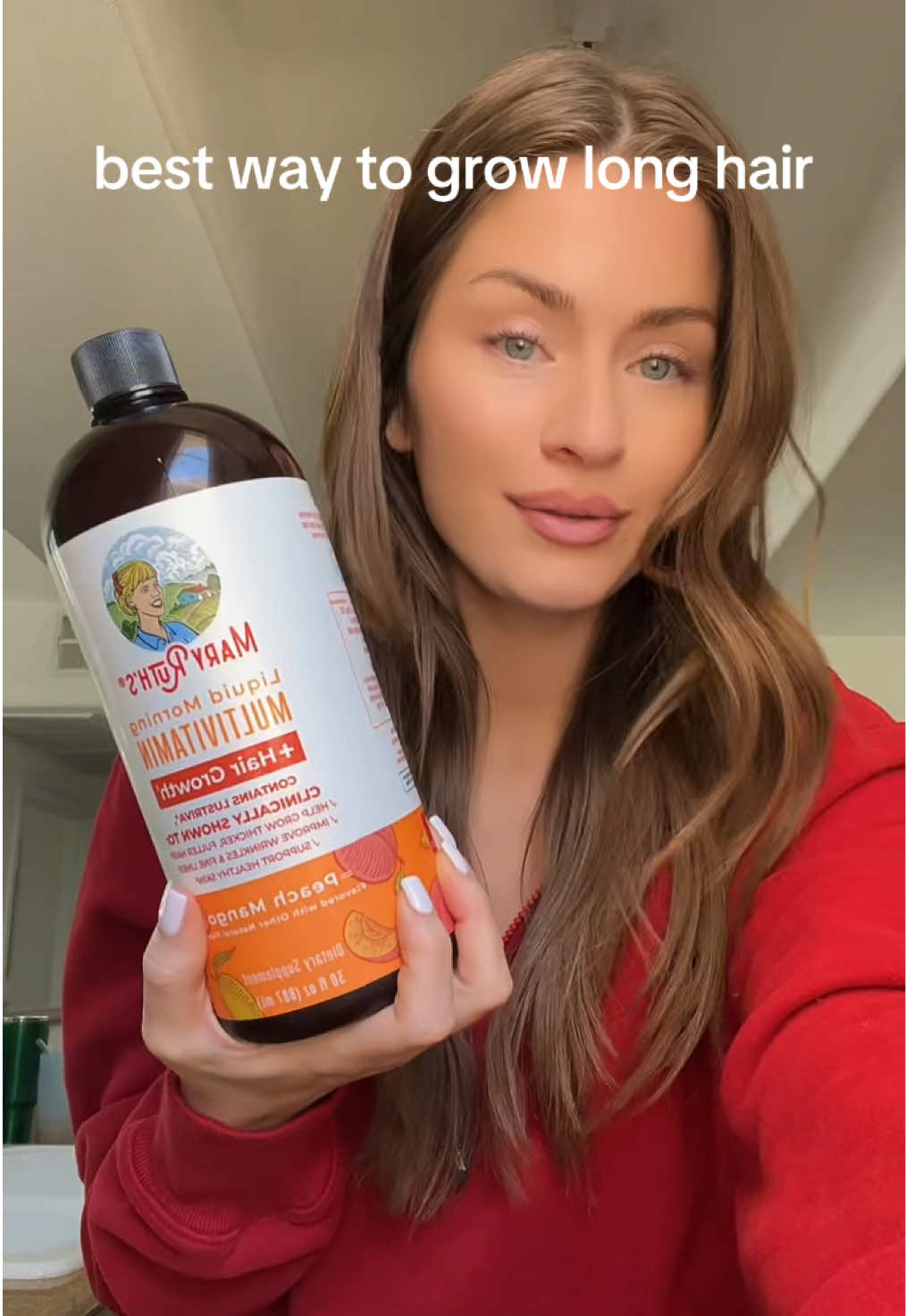 Mary Ruth’s ! The best way to grow long hair #hair #hairtok #hairvitamins #maryruthsorganics 