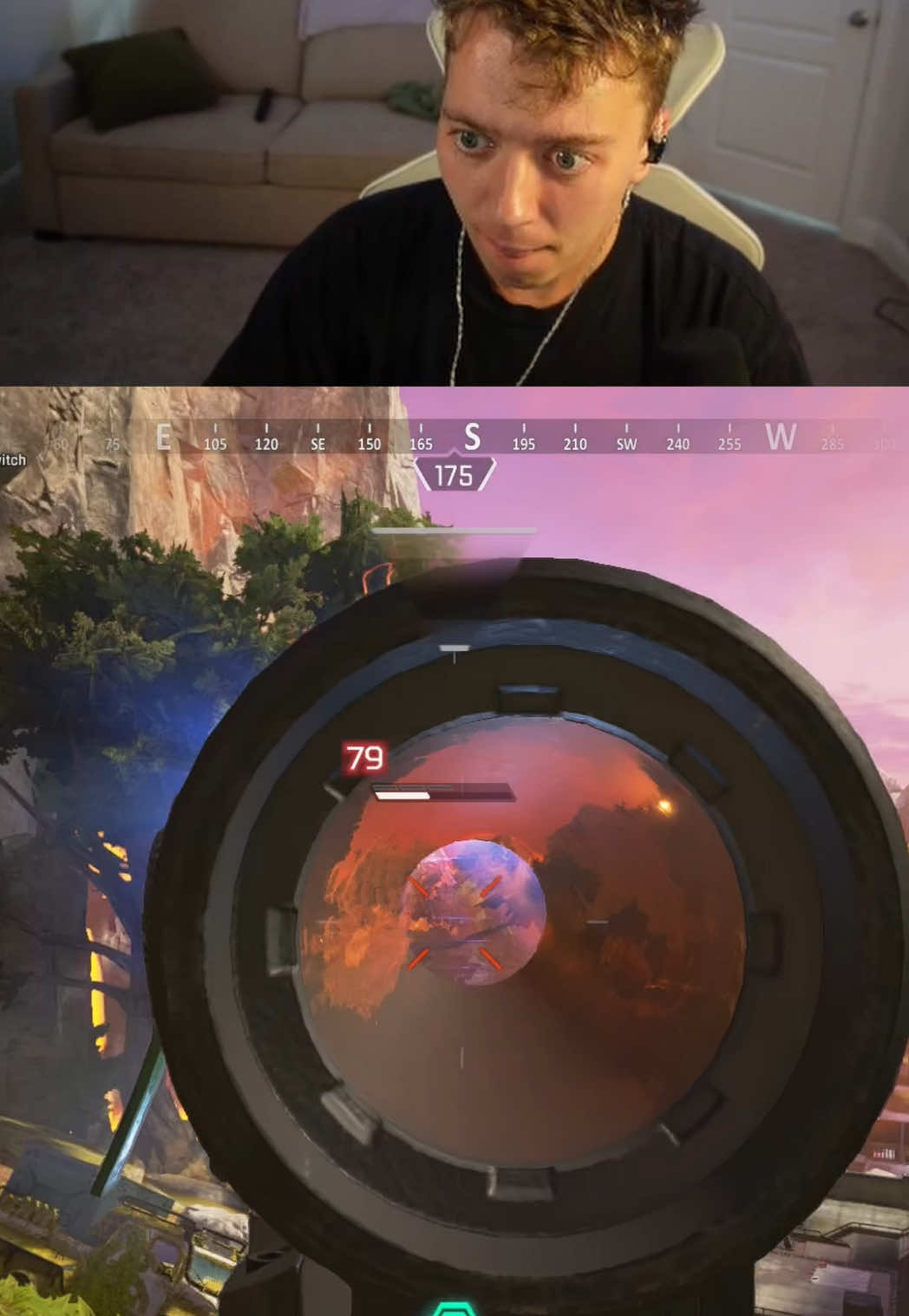Had to react to make everyone think I cared #streamer #gaming #apex 