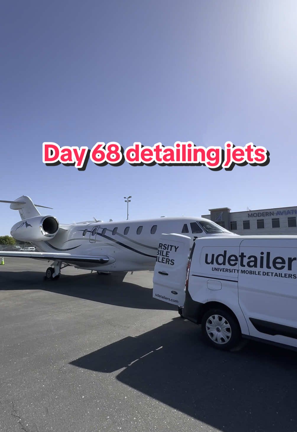 Day 68 detailing jets until I can buy my own. Today we detailed an airplane for a local client. Here’s how much we charged and the breakdown #detailing #aviation #aircraftdetailing 