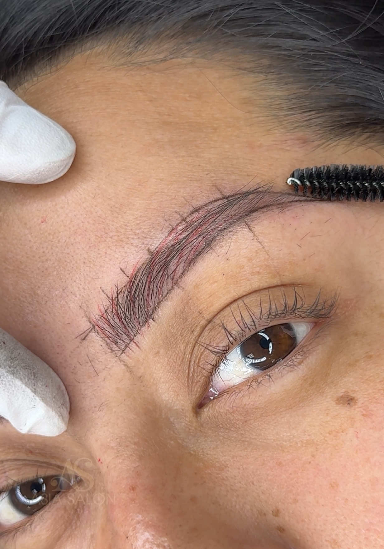 Soft, natural, tattooed brows—this is Nano Brows Tattoo✨- Hair Stroke  📍Asia Salon- Los Angeles Ca 💻 Limited Availability- Book Today AsiaSalonBrows.com  . . . . . . . . . . . #powderbrowstattoo #nanobrowspmu #nanobrows #ombrebrowstattoo #nanobrowsla 