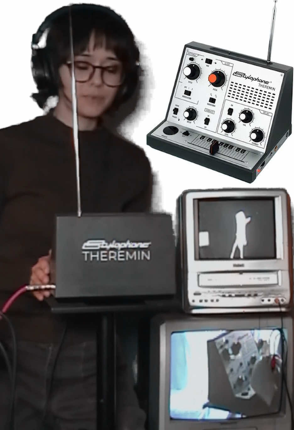 Replying to @alabasterromeo the theramiku has been born @Stylophone #hatsunemiku #mikupedal #theramin #korg #stylophone 