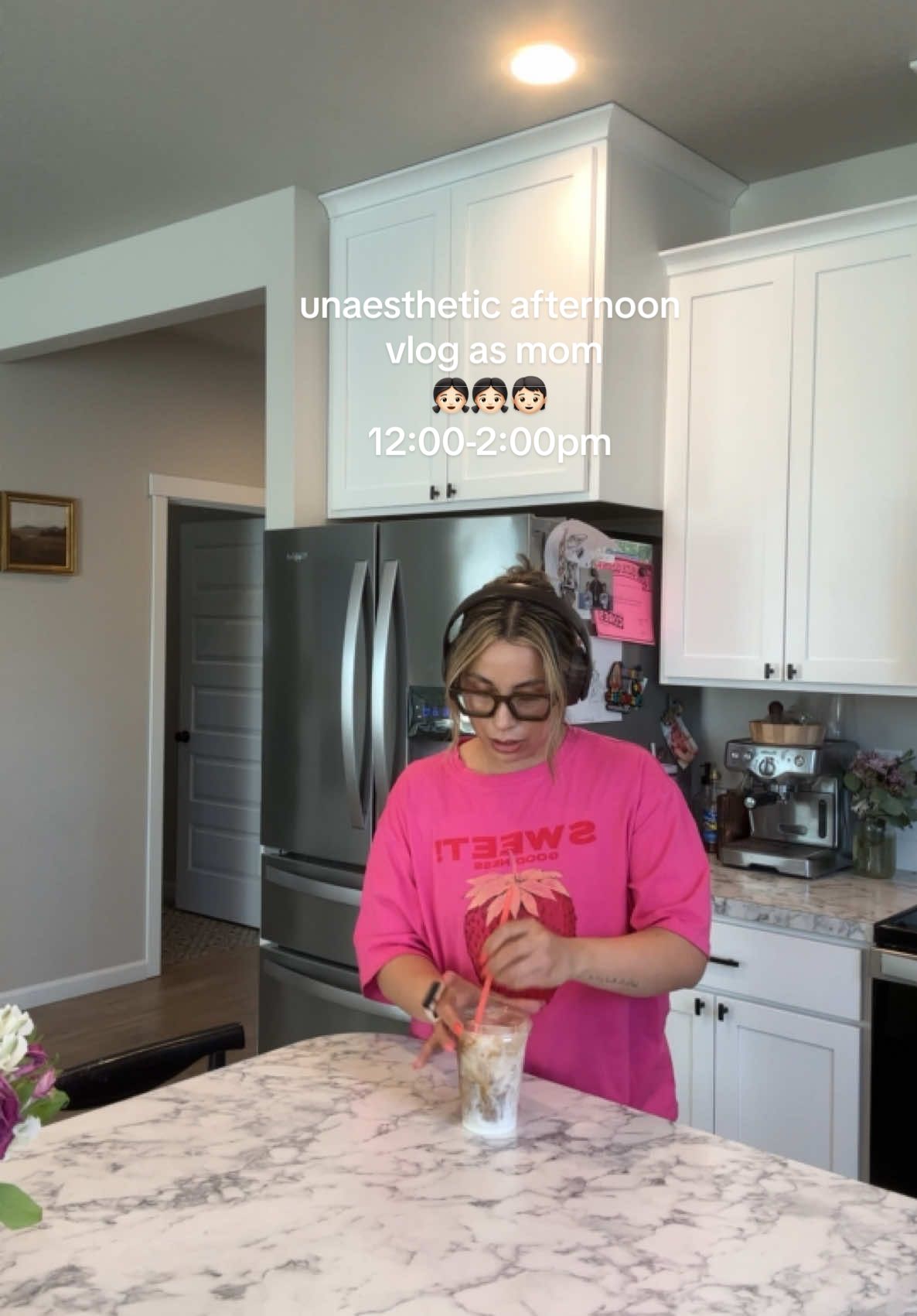 Spend a few hours with me before picking up the older girls 💖 also, jump scare because I left super early to take my dad to chemo & went to the gym before getting home 🫠 #momvlog #momcontent #afternoonroutine #afternoon #ditl #unaesthetic #momlife #unaestheticmom #postthecontent #momof3 #coffeeathome #momootd #