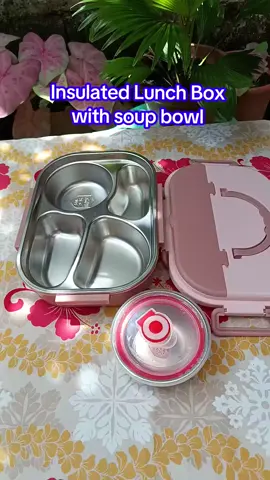 304 INSULATED LUNCH BOX WITH SOUP BOWL. #stainlessstell  #insulated #withsoupbowl  #tiktokshop 