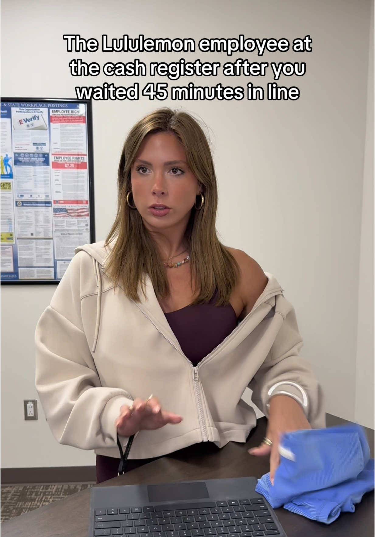 Plz does anyone notice how niche it is that my jacket is hanging off one shoulder ☺️ #fyp #comedy #skit #couplescomedy #relatable 