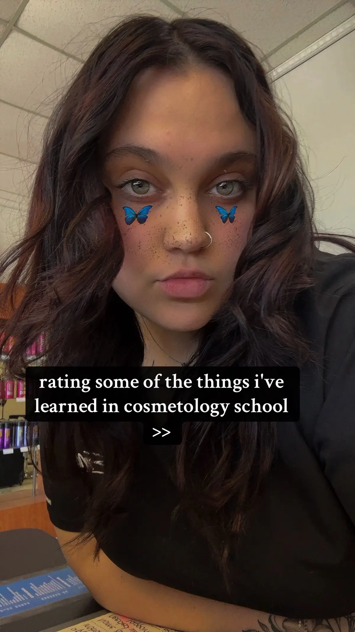 as a whole though, I love school <3 #fyp #viral #trending #babystylist #newhampshire #hairstylistsoftiktok #cosmotologystudent #futurehairstylist 