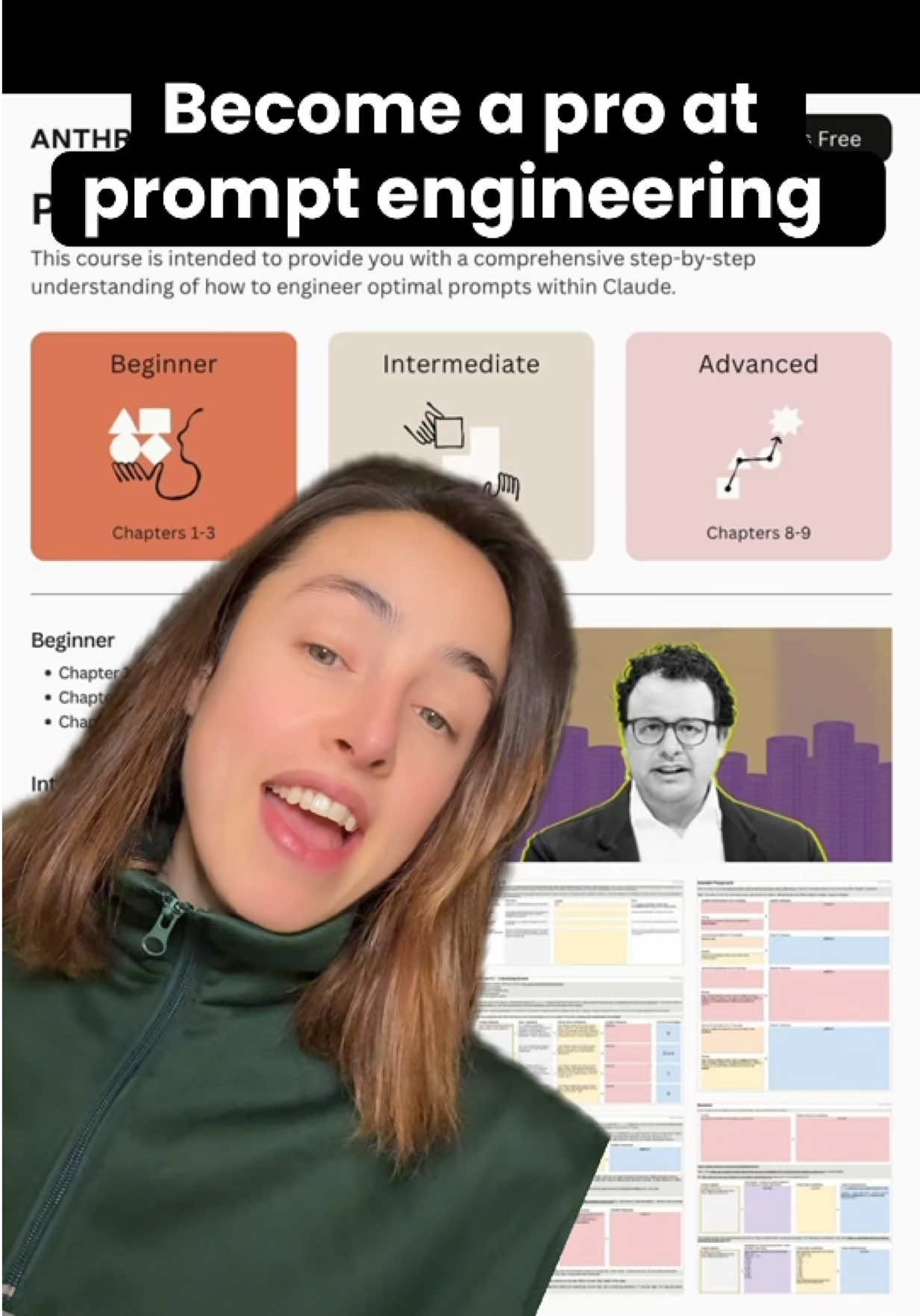 Anthropic secretly releases the most comprehensive prompt engineering course that 99% of people don't know exists 🤯 This interactive tutorial teaches advanced AI prompting techniques that professionals use to get insane results from Claude and other LLMs. The course covers 9 detailed chapters including chain-of-thought reasoning, few-shot prompting, XML structuring, prompt chaining, and hallucination prevention methods. The GitHub version requires technical setup, but Anthropic also provides a beginner-friendly Google Sheets version that works instantly. You get real examples, interactive playgrounds, answer keys, and industry-specific exercises that most paid courses don't include. #promptengineering #ai #anthropic #claude #chatgpt #aitools #machinelearning #artificialintelligence #prompthacks #aitips #llm #aisecrets #aitutorial #promptdesign #aioptimization #generativeai #aimastery #techhacks #productivity #aieducation #ailearning #coding 