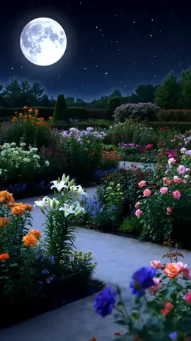 #nightgarden #moonlight #dreamscape #serenity #calm #peaceful #ethereal #nature #moon #relaxing #tranquil #nightaesthetic  #dream  #fantasy #healingtiktok 