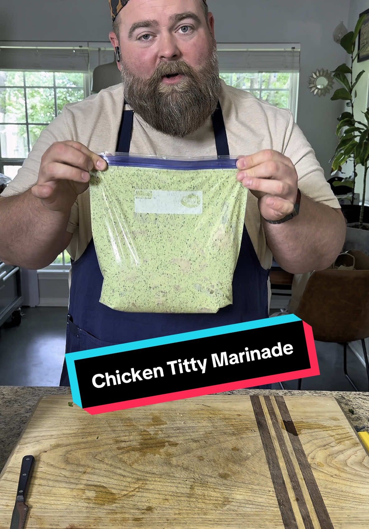 One of my absolute favorite chicken marinades especially for breast. Give this one a try and let me know what you think #PutThisInYourMouthAndThankMeLater #ChickenTitties #Marinade #Cooking #Recipe @Hidden Valley Ranch @biggreenegg @am. SALT 