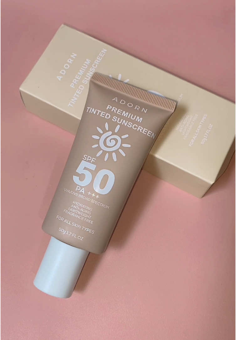 Adorn premium tinted sunscreen SPF 50 PA+++ very convenient to use and gives a good finish! Check yellow basket and get yours! Perfect sa super init na weather!! #adorn #adornpremiumtintedsunscreen #adorntintedsunscreen #tintedsunscreen #foryoupage #foryoupageofficial #fyp #affiliatemarketing #affiliate 