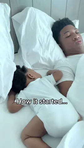 They are growing up but they have been inseparable since the day she was born.  They had this entire bed at the hotel but she had to be next to her big brother❤️💙 1st video she was 6 months. 2nd video she’s 2 and a half. #bigbrother #siblinglove #babysister #MomsofTikTok #toddlersoftiktok #agegapsiblings 