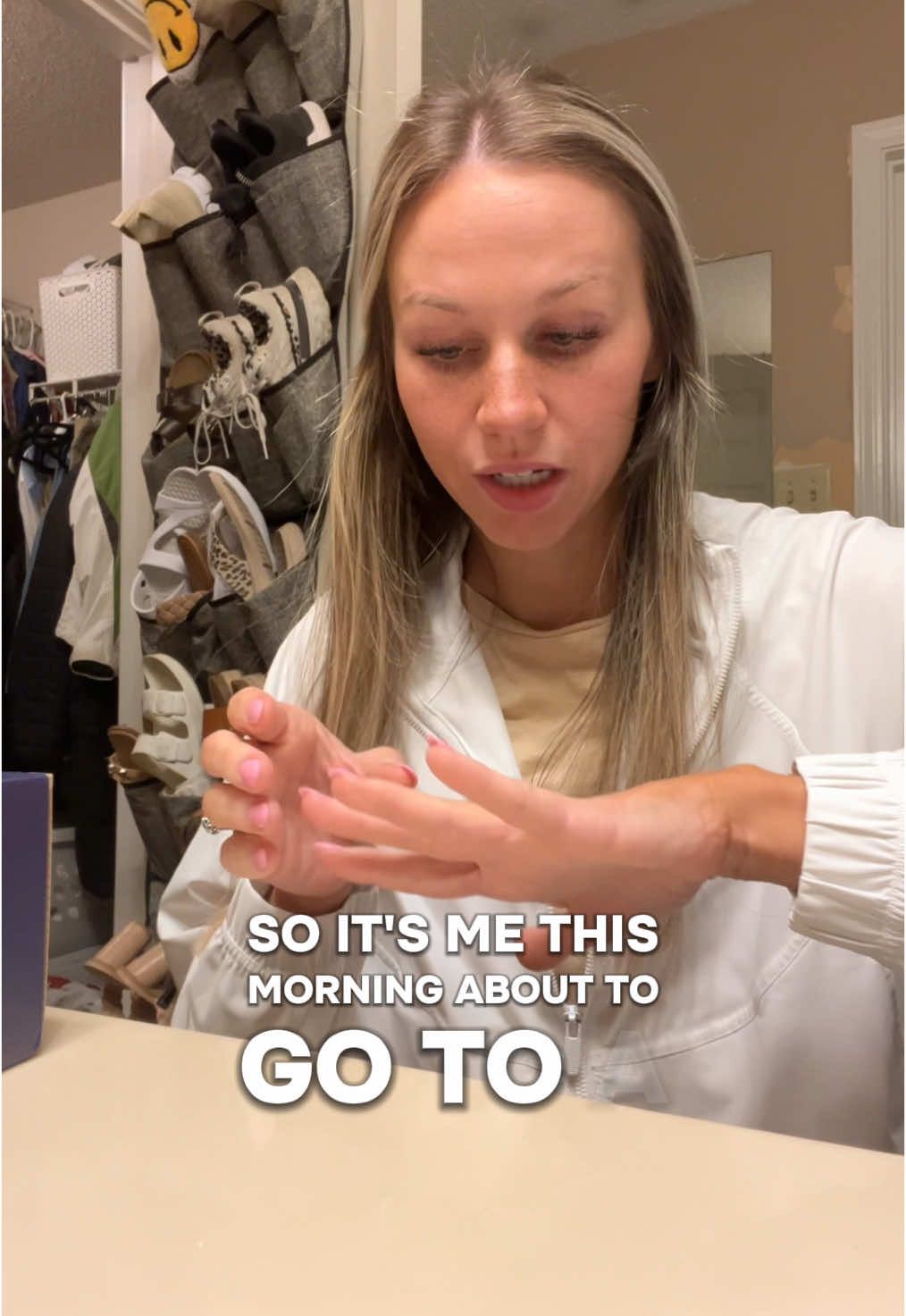 Listen to my ADHD self try to talk about a new purse while I’m trying to head out the door for a doctors appointment. 🤣😬 #dermatology #purse #bumbag #motherhood #fyp #adhd 