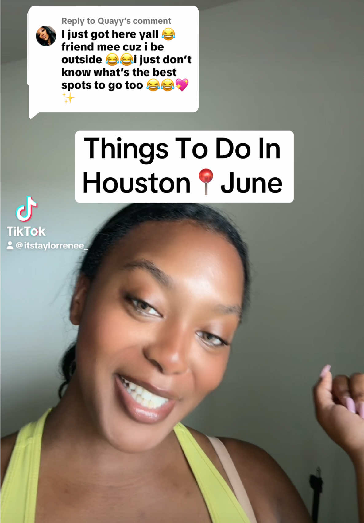 Replying to @Quayy We’re going outside in June!!!! Hope to see y’all at events! 💗💕 #houston #makingfriends #houstontx #houstontexas #fyp #thingstodoinhouston 