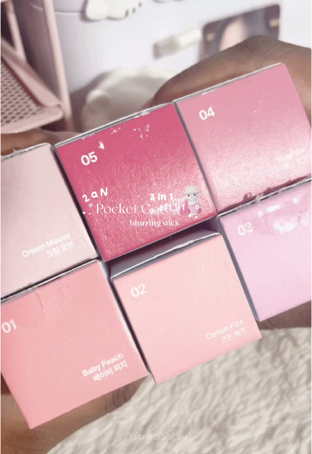 3-in-1 multi-use🍓perfect for lazy makeup girlies | Use my codes to get $$ off your order!!#2an #blurringstick #fyp #cheek #blush #kbeauty #koreanmakeup #makeup #dailymakeup #creatorsearchinsights @2aN 