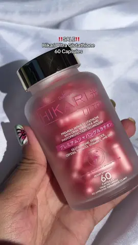 Omg!! naka sale nanaman ang Hikari Ultra Glutathione #hikari #hikariglutathione #hikariglutathionewithoralsunblock #glutathione #hikariultra 