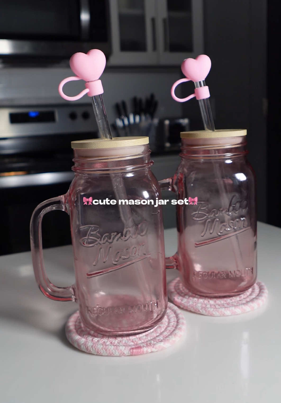 Cutesyyy🎀 #brittdawg #masonjar #pinkaesthetic #pinkobsessed #pinkgirly #tiktokshopcreatorpicks #tiktokshop 