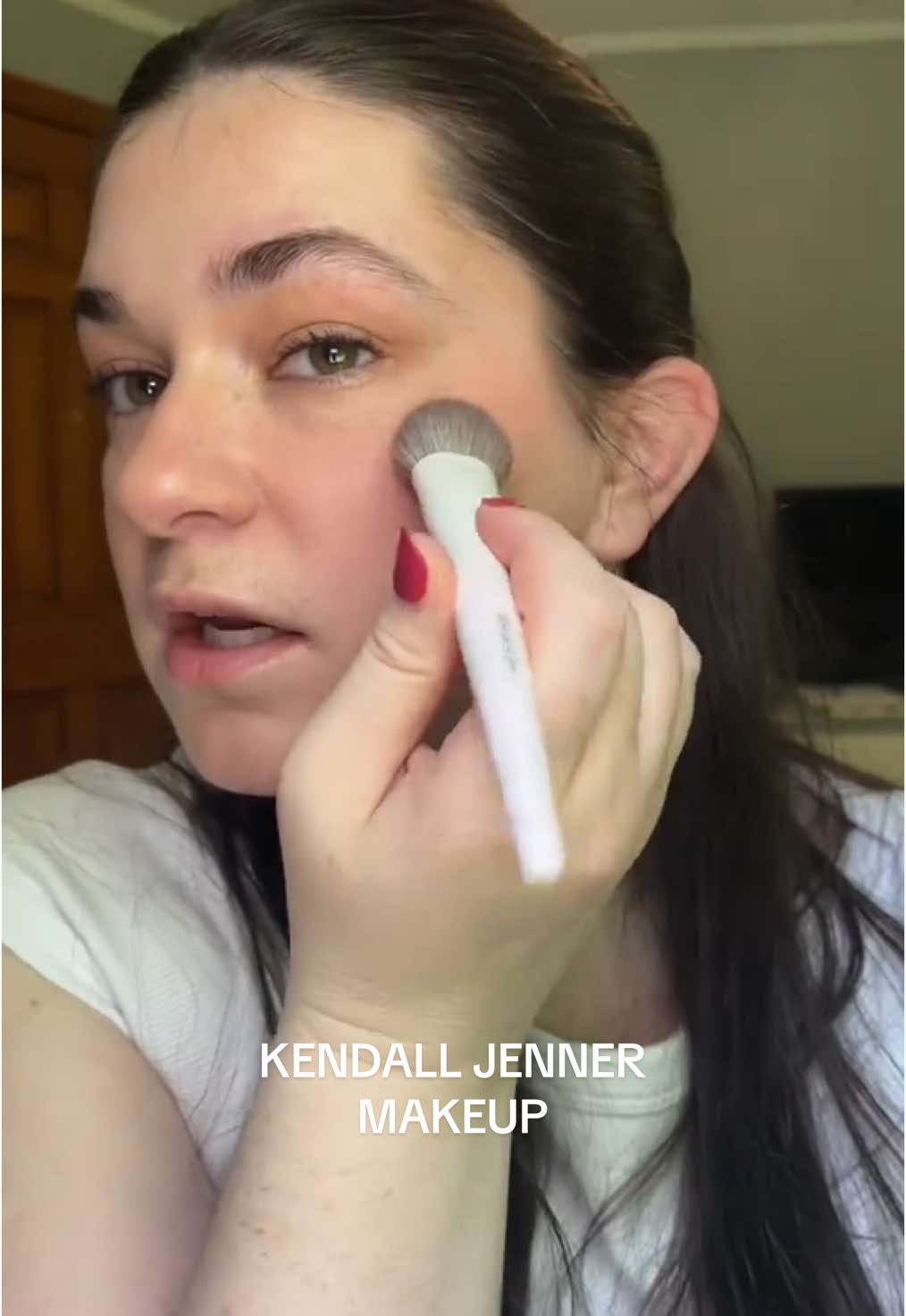 an improvised version of @vanessanicolestern ‘s kourtside kenny makeup 🏀 #kendalljenner #makeup #makeuptutorial #beauty #fypシ 