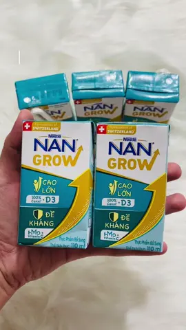 Sữa công thức Nan grow pha sẵn vị thanh nhạt bé dễ uống tiêu hoá tốt tăng cân#mebimxaykenh #xuhuongtiktok #suanangrow 