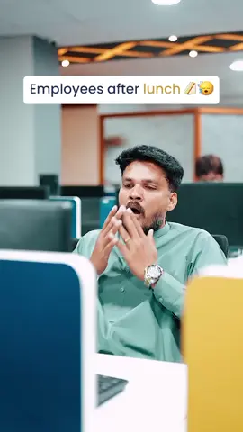 Employees after lunch 😴🥱💤 #prosource #trendingnow  #officereels #share #trendalert #explorepage #corporate #work #office #afterlunch #viralvideo  #corporatememes #follow #reelviral #viral #relatable #memesfunny #foryou #sleepy #lunch #lazy #LikeFollowShare #tiktok #tiktokviral #trend 