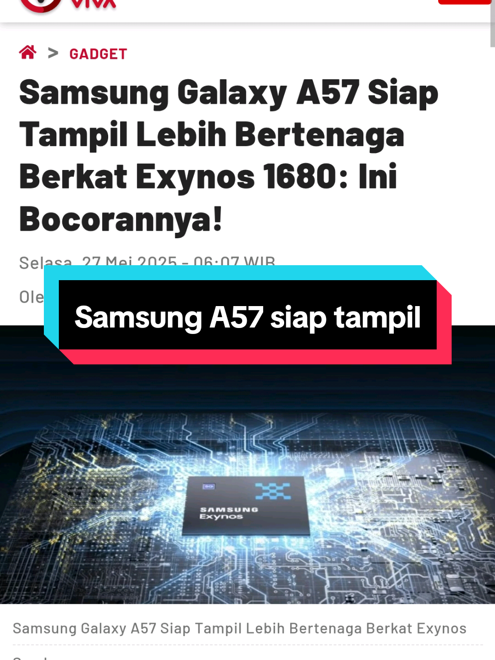 sicakep siap tampil😋🔥 #samsungA57 #samsung #rumor #samsungindonesia #gadget #seputargadget #gadgetrii #gadgetin #jagatreview #berandatiktok #fypp #4upage #bissmillahfyp #trending 