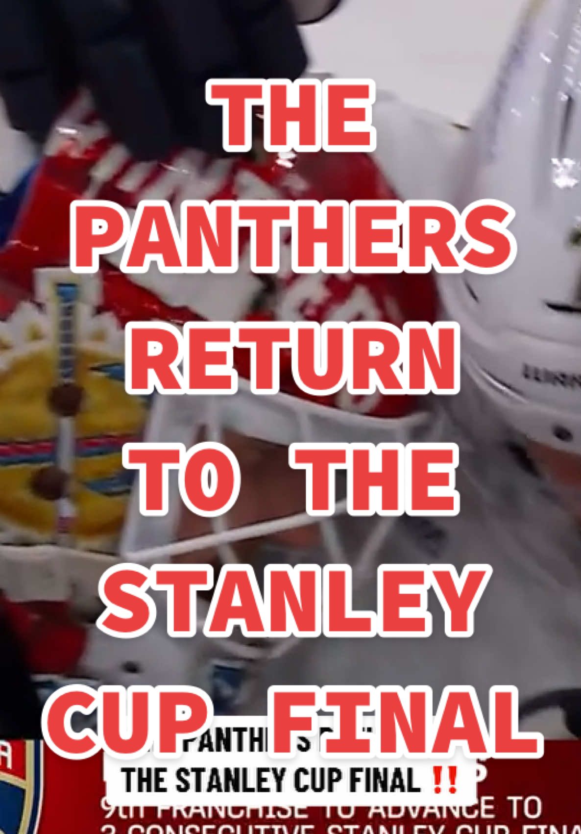 FOR THE THIRD STRAIGHT YEAR 🗣️ #StanleyCup #stanleycupplayoffs #nhlonsn #nhltiktok #NHL #floridapanthers 
