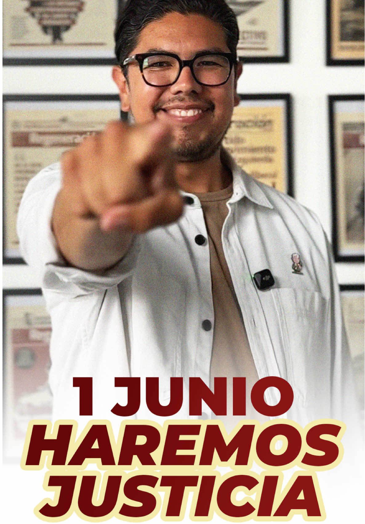 Este domingo 1 de junio, el poder lo tenemos las y los mexicanos. Por primera vez, vamos a elegir a quienes integrarán el nuevo Poder Judicial. ¡Haremos justicia por nuestra propia mano! 🗳️ Participa, vota y sé parte del cambio que el país necesita. #JusticiaParaElPueblo 