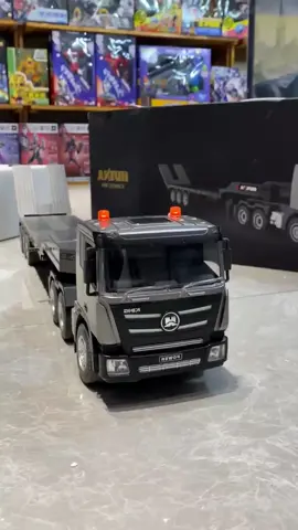 Mô hình xe đầu kéo rơ moóc chở hàng có nhạc và đèn và điều khiển từ xa với pin sạc sử dụng nhiều lần chiều dài tới 83cm #mohinh #xemohinh #romooc #xedaukeo 