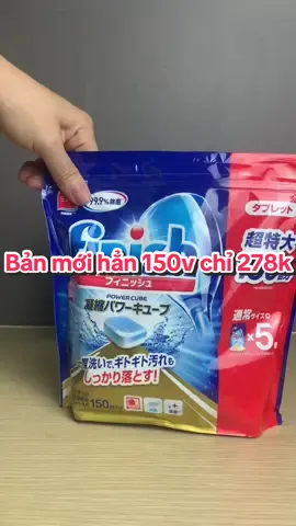 Viên rửa bát Fisnish hàng nhật túi 150v sale rẻ quá #giadungthongminh #huerango_noithat #affiliatetiktok #vienruabatfinish 