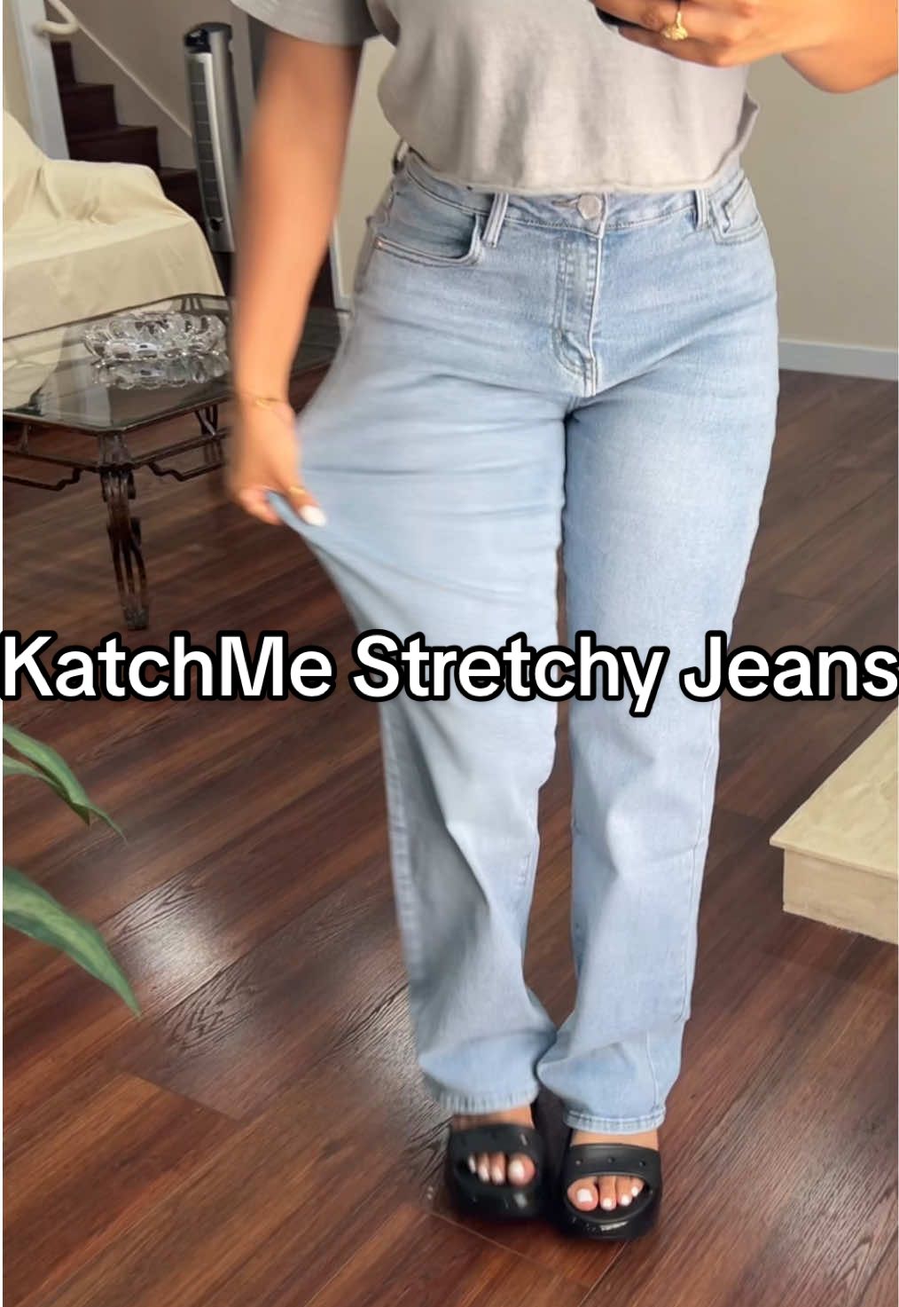 #StretchyJeans #HighWaistJeans #WideLegJeans #Jeans #katchmejeans 