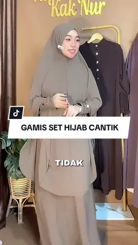 Gamis set hijab syar’i #gamislebaran #gamiskekinian #gamissyari #gamiscantik #wibgajian #tiktoklive #livehighlights 