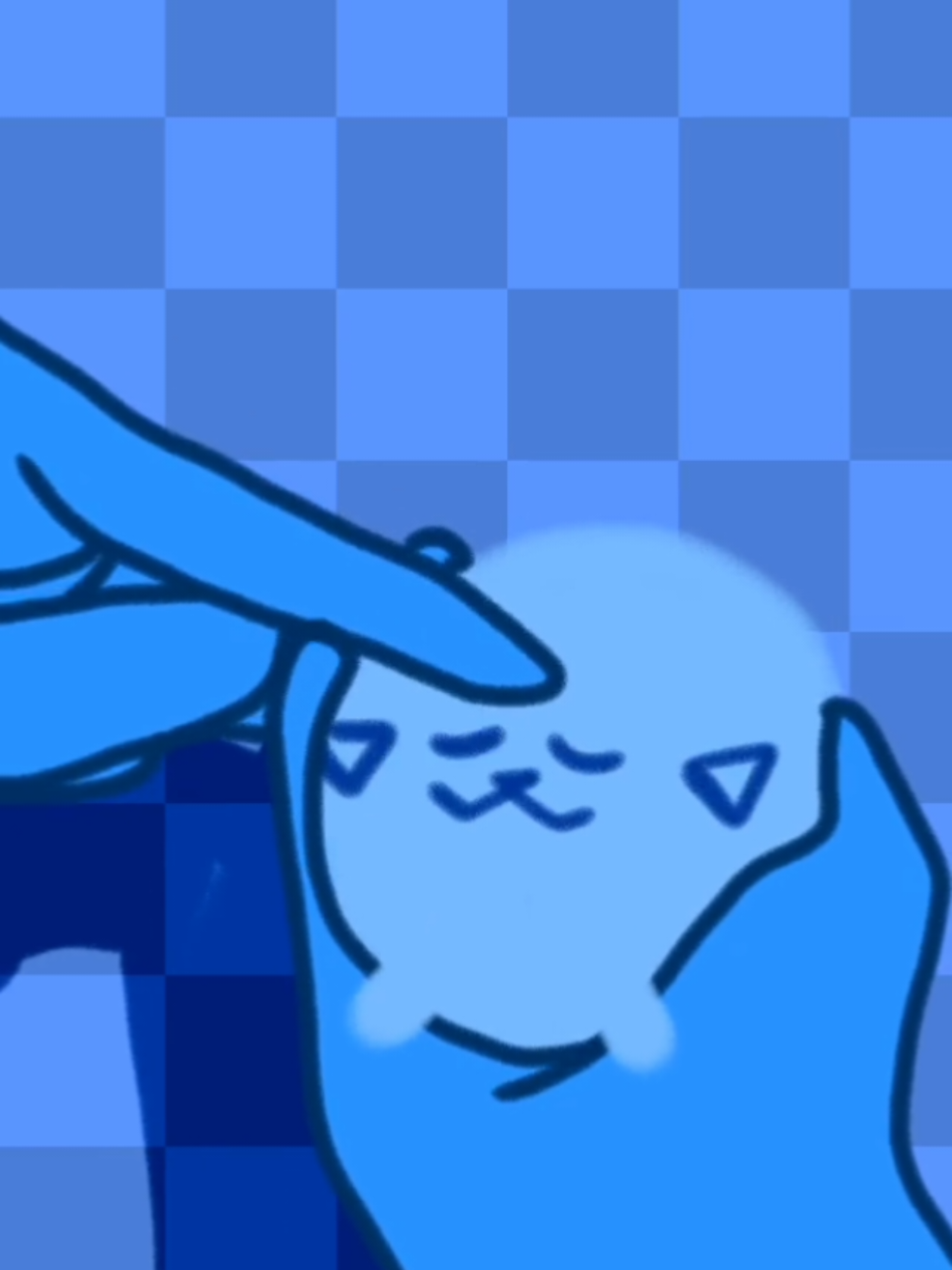 Gently petting a rare blue pipapeep!💙 #pipapeep #peep #cute #kawaii #rotoscopy #animation #lol #pet #petting #petcare #foryoupage #fyp #fypシ #fypage #fypシ゚viral 
