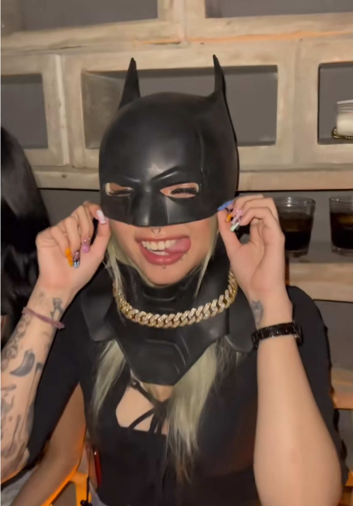 Bam bam night club in Saigon, Vietnam is a vibe 🔥  and that’s Vietnamese Batman lol
