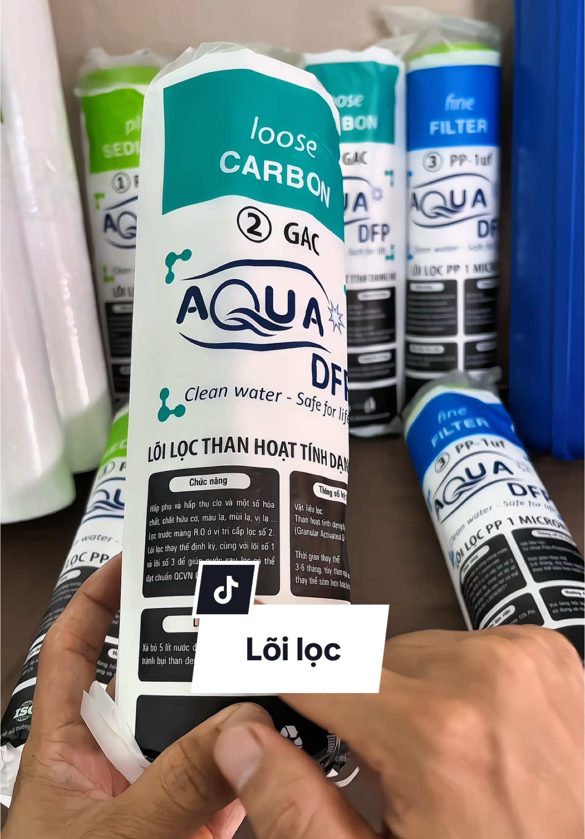 Bộ 8 lõi lọc nước Aqua kèm tay vặn cho các dòng máy lọc. #8loilocnuoc #loilocnuoc #loilocnuocaqua 