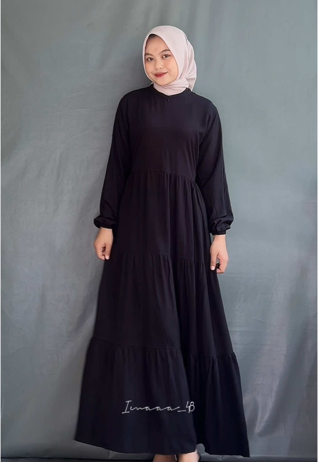 #gamisrayon #gamishitam #dressrayon #iduladha 