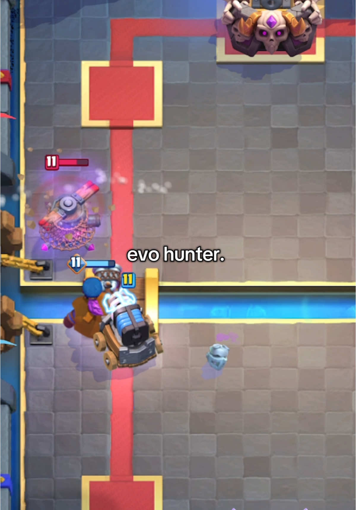 evo hunter. #clashroyale #clash #clashroyaledaily #clashroyalemoments #supercell #tiktok #youtube #fyp #clashroyaletips #clashroyalememes #clashroyaledeck #clashroyal #fy 